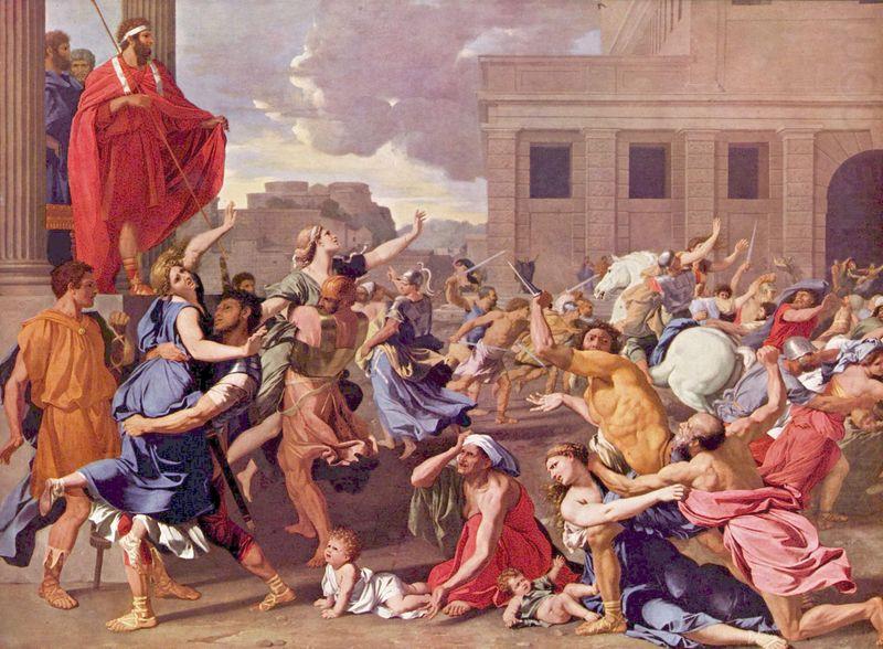 The Rape of the Sabine Women, Nicolas Poussin